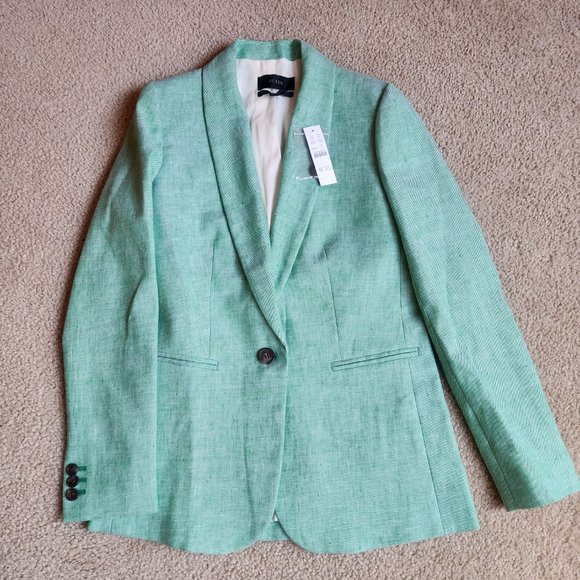 NWT J. Crew Parke Blazer in Stretch Linen - Picture 3 of 11